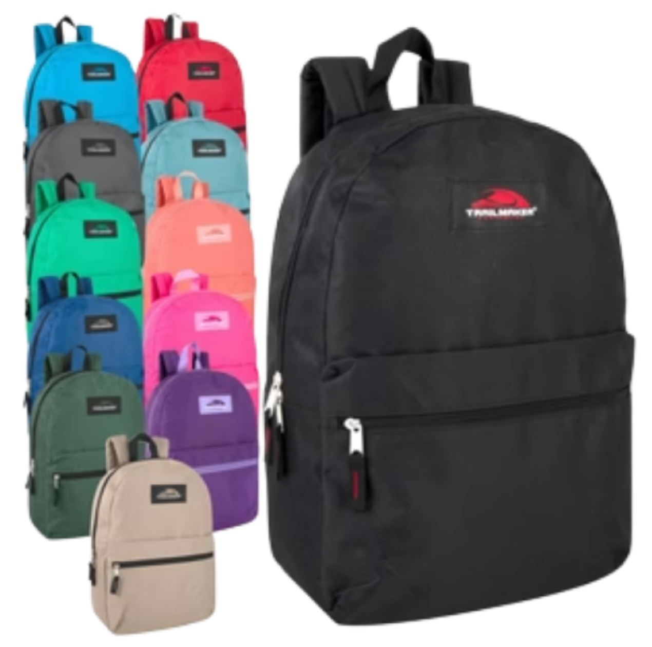 G. 15-Inch Solid Color Backpacks – Durable, Everyday Style for Big Kids