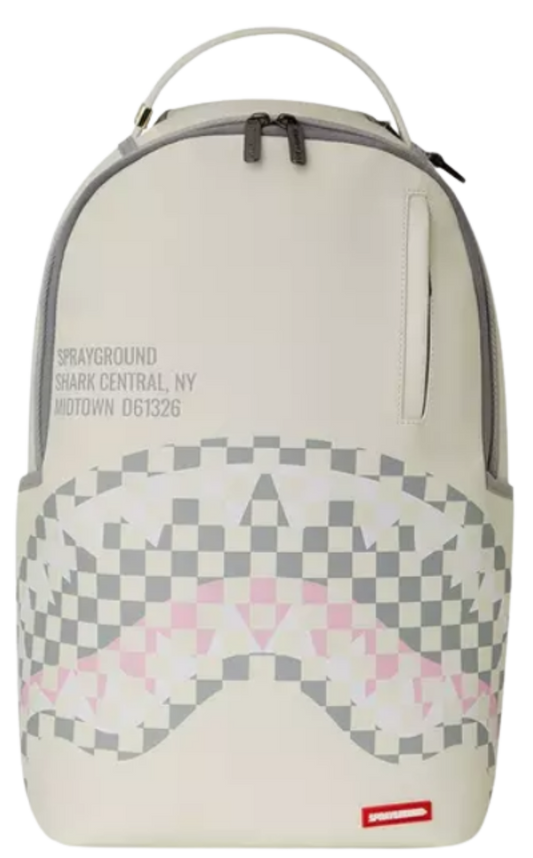 L5.🦈 Original Sprayground Cream Shark Bite Backpack – Limited Edition Street Style